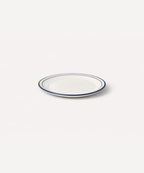 Rim Bread Plate | Hand-Painted Ceramic, Deep Blue