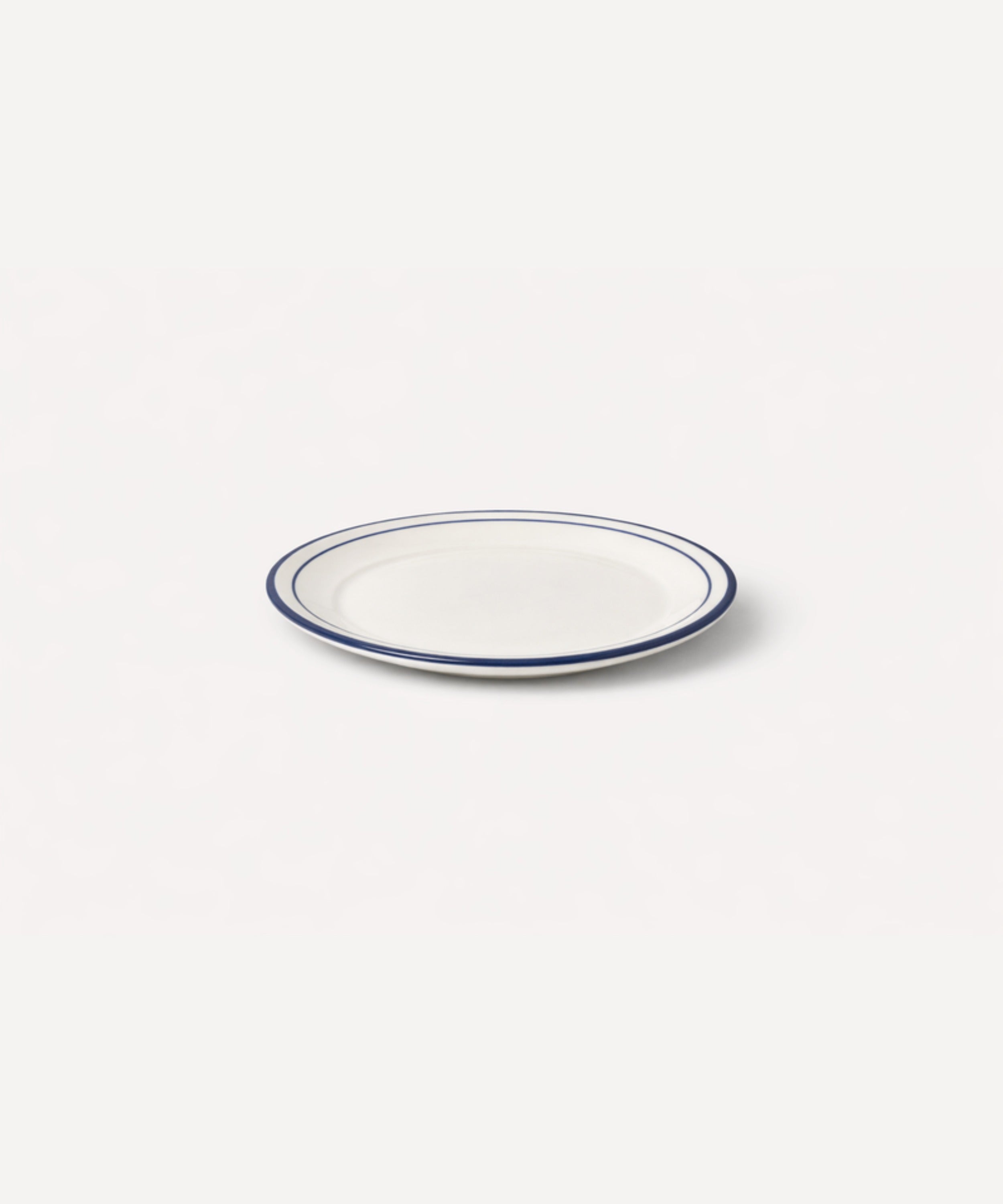 Rim Bread Plate | Hand-Painted Ceramic, Deep Blue