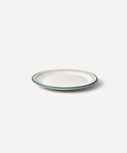 Rim Bread Plate | Hand-Painted Ceramic, Teal