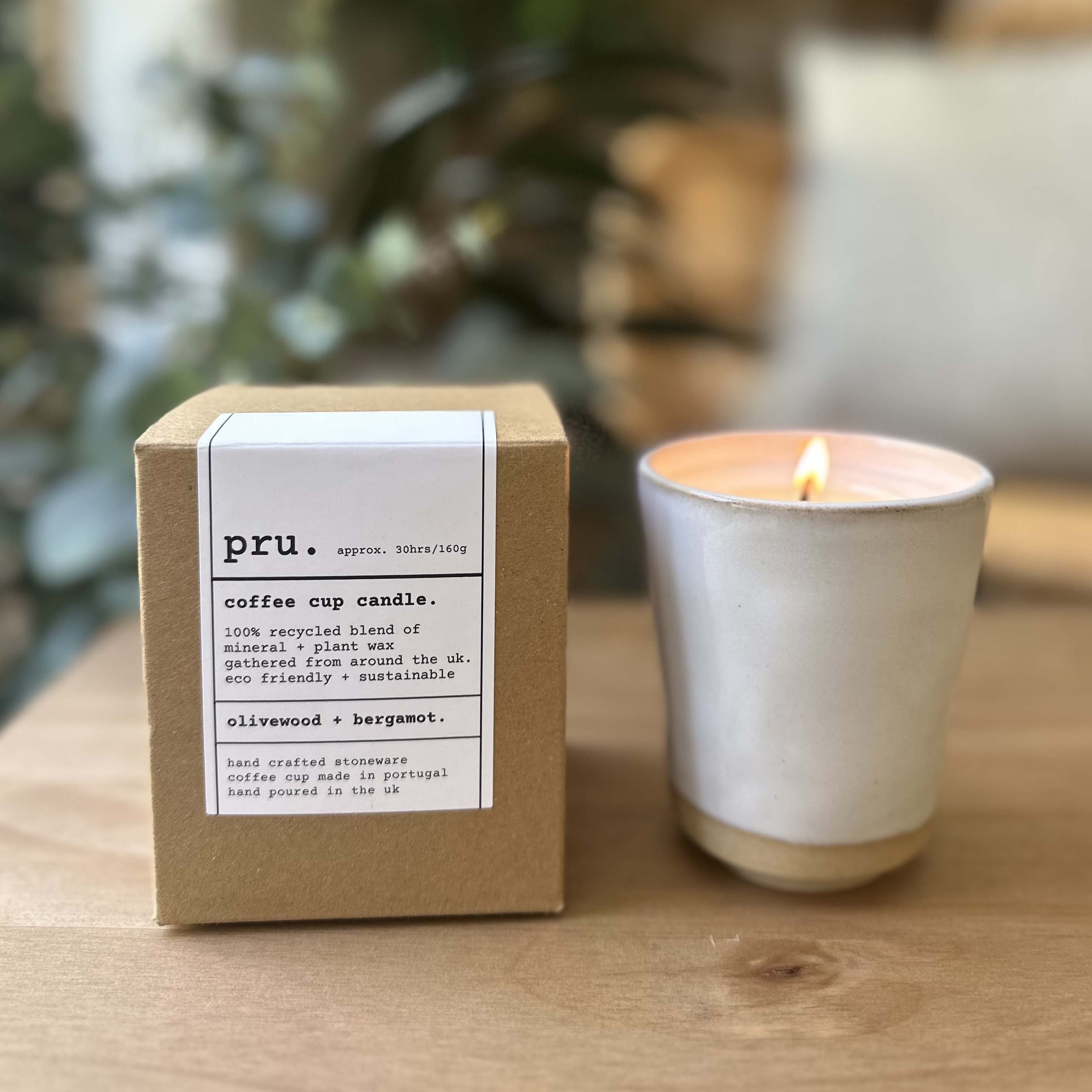 Recycled Wax Coffee Cup Candle