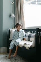Green Stripe Brushed Cotton Children's Pyjamas
