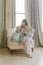 Green Stripe Brushed Cotton Children's Pyjamas