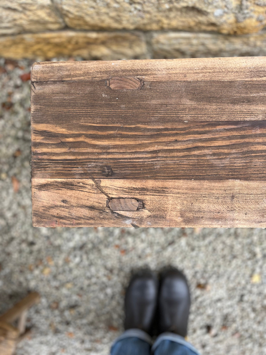 Rustic Elm bench
