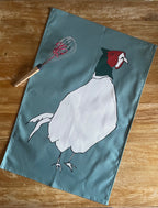 Blue Pheasant Tea Towel