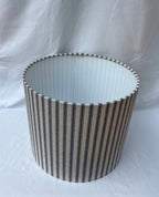 Blue & White Ticking Handmade Lampshade