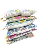 An assortment of six bright Liberty of London lavender bags