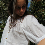 White Cotton  Pyjama Top