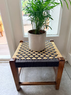 Midcentury Woven Stool 1