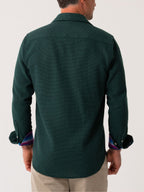 The Kikapu Shirt – Green Basketweave Knit
