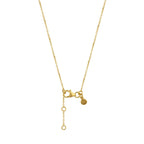 The Y Drop Necklace in Garnet