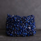 KNITTED LAPIS LAZULI BRACELET