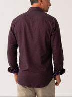 Burgundy Cotton-Cashmere Shirt