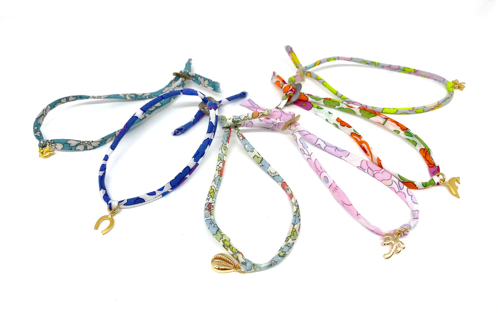 Pretty Liberty of London silver charm bracelet