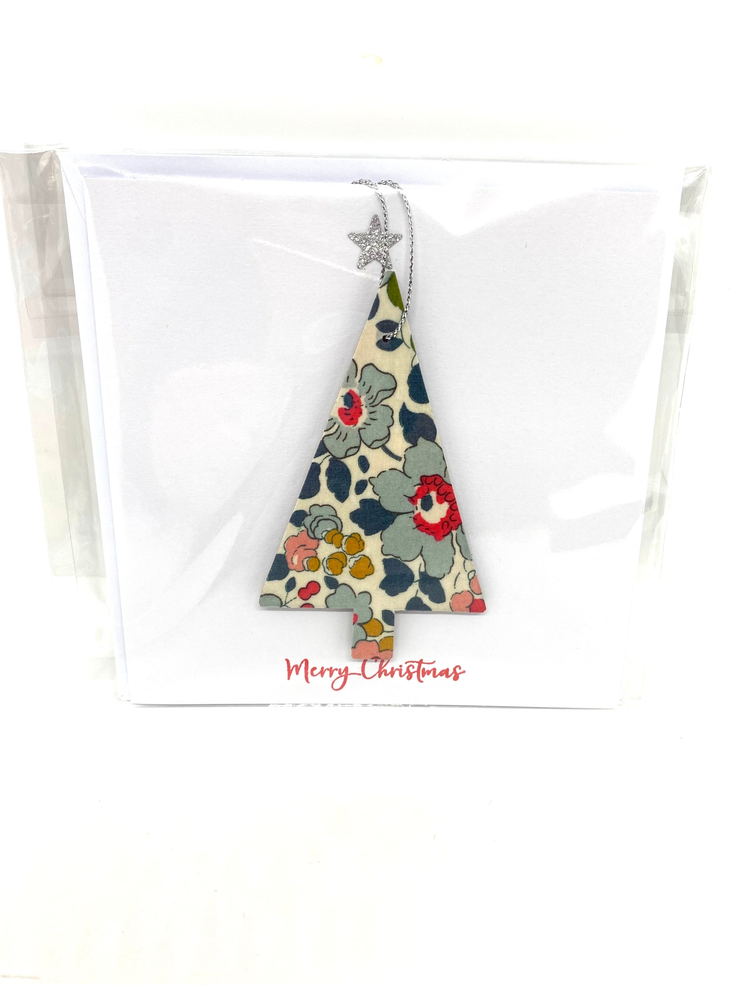 Liberty of London wooden Scandi Christmas tree card