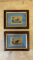 Framed Vintage Western Playing Card