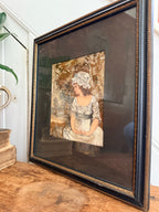 After Joshua Reynolds: Exquisite Silk Needlework C1910