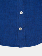 Boys Royal Blue Linen Shirt