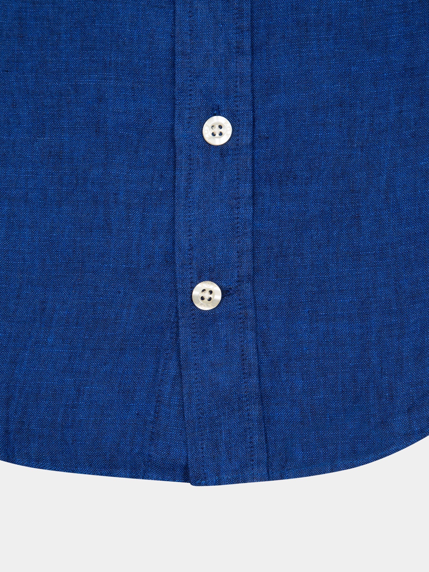 Boys Royal Blue Linen Shirt