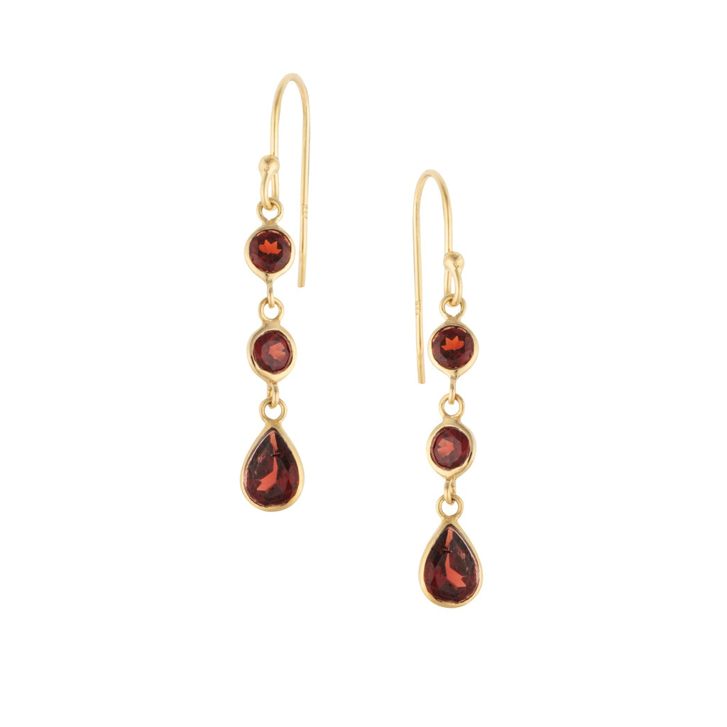 Triple Drop in Garnet