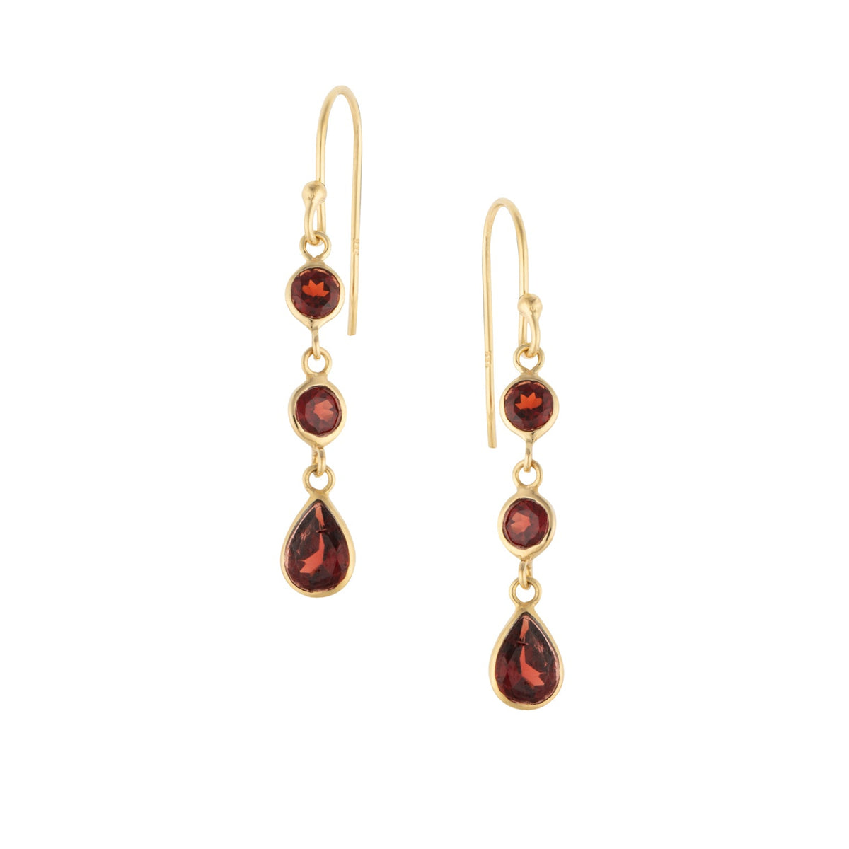 Triple Drop in Garnet
