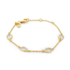 Marilyn Bracelet in Gold with crystal