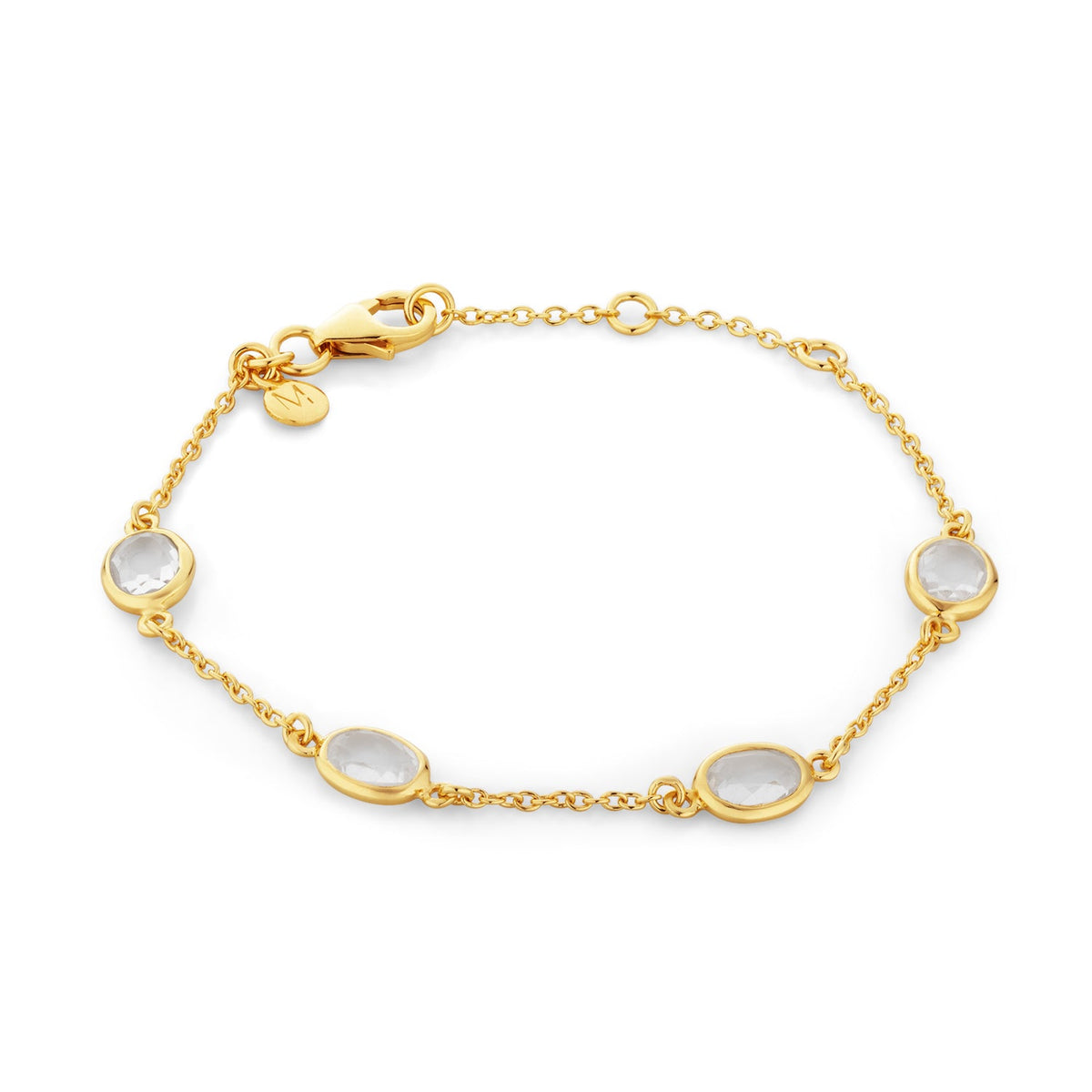Marilyn Bracelet in Gold with crystal