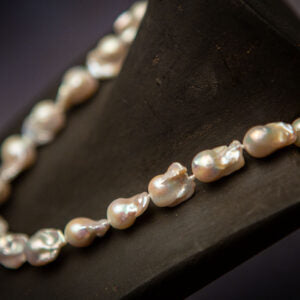BAROQUE LARGE WHITE PEARL NECKLACE
