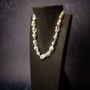 BAROQUE LARGE WHITE PEARL NECKLACE