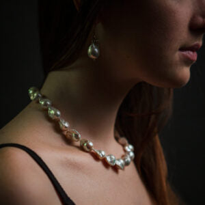 BAROQUE LARGE WHITE PEARL NECKLACE