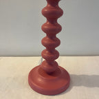 William Morris inspired Lamp with a painted pink Bobble Base & handmade lampshade -suzie-catlin-designs 