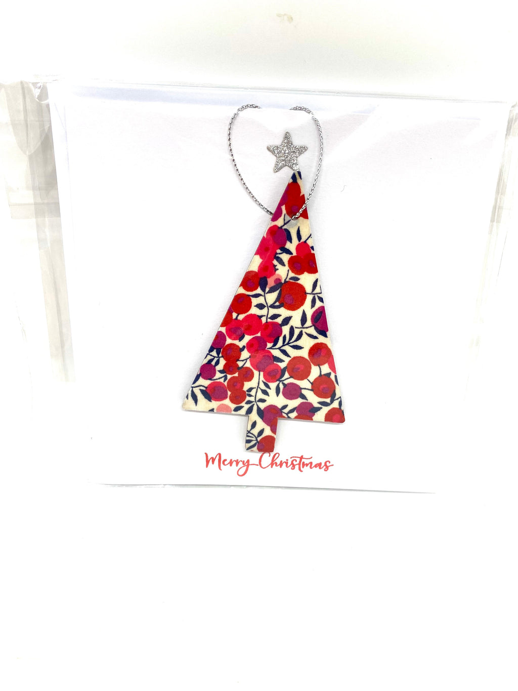 Liberty of London wooden Scandi Christmas tree card