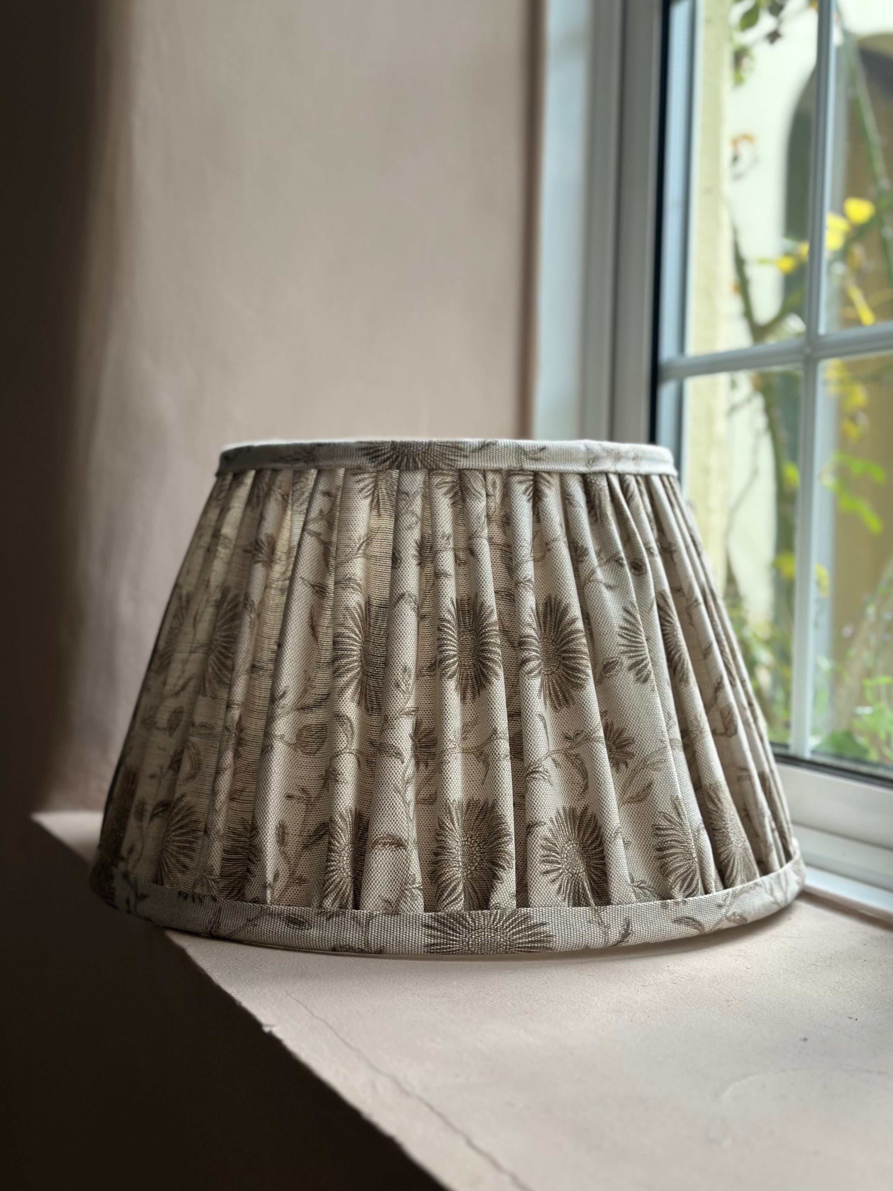 16" SOFT GATHERED LAMPSHADE ~ MOONPENNY CLAY