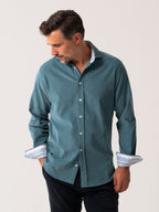 Petrol Blue Cord Shirt