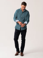 Petrol Blue Cord Shirt
