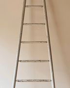 Antique Decorative Ladder in Chippy White Paint