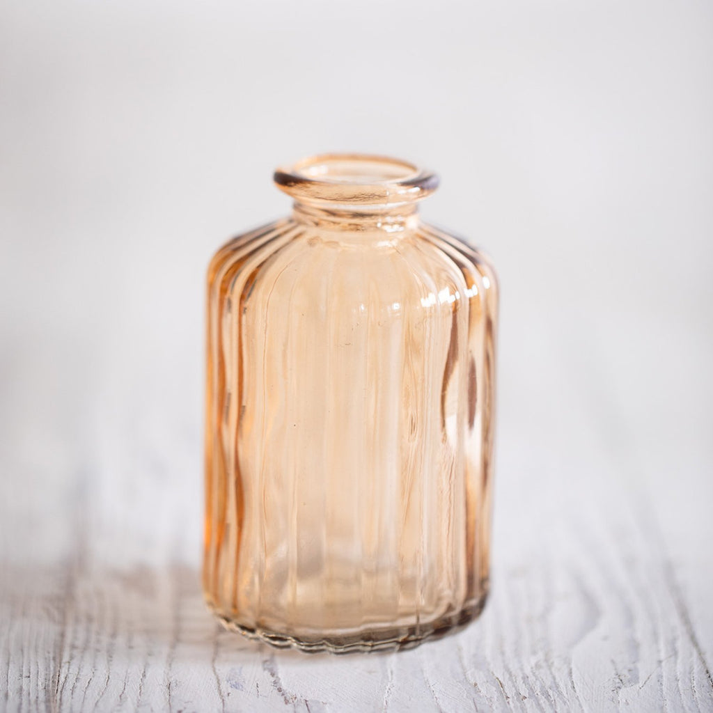 Coloured Diffuser Bottles - Cognac Ribbed image