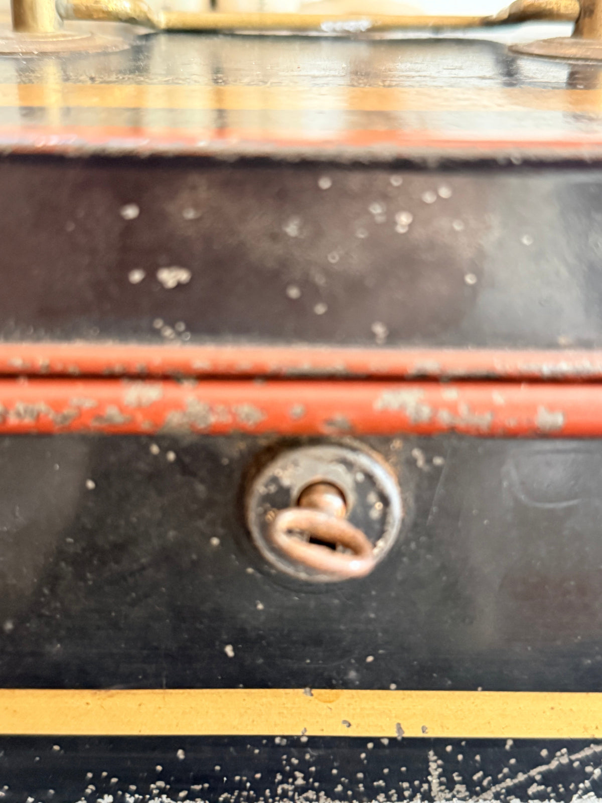 Antique Metal Cash Box C1910