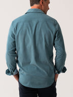 Petrol Blue Cord Shirt