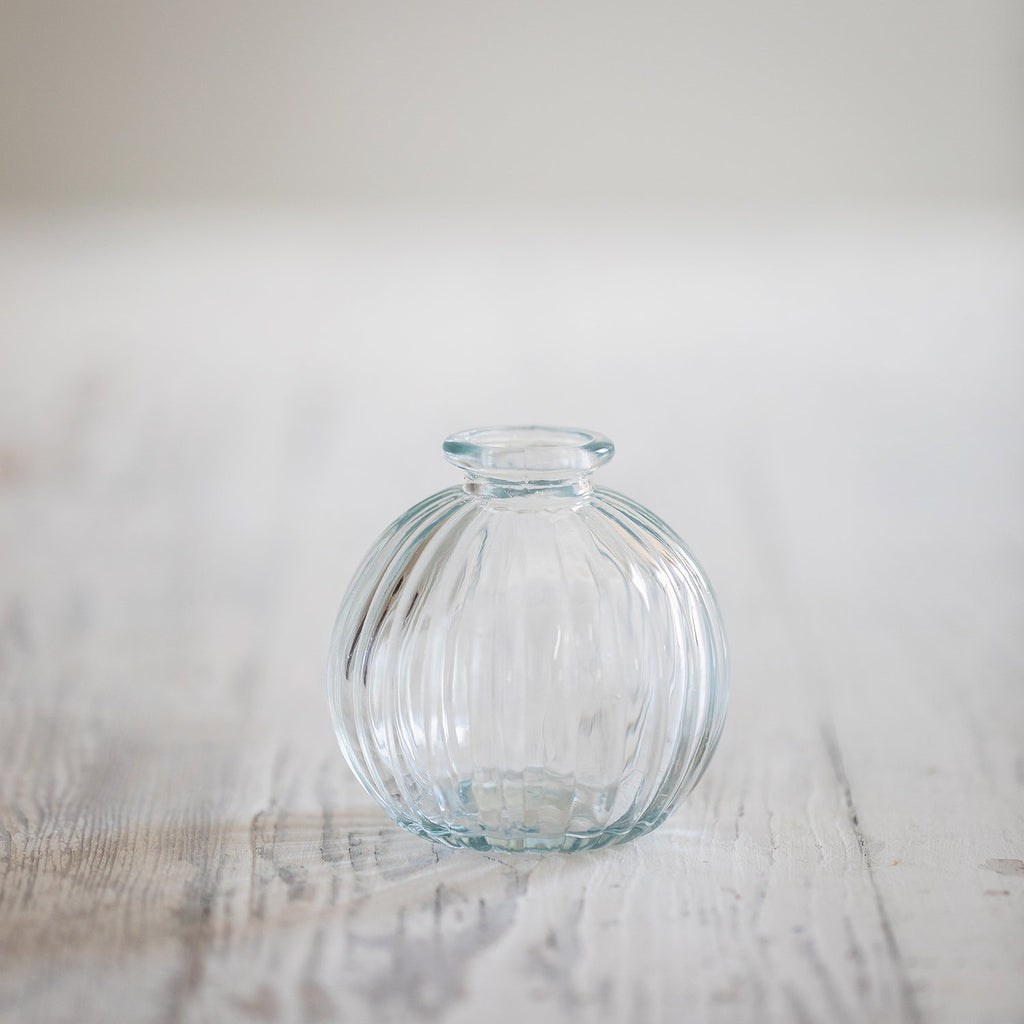 Ribbed Globe Diffuser Bottle - ribbed clear image