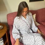 Tallis Blue Muslin Dressing Gown