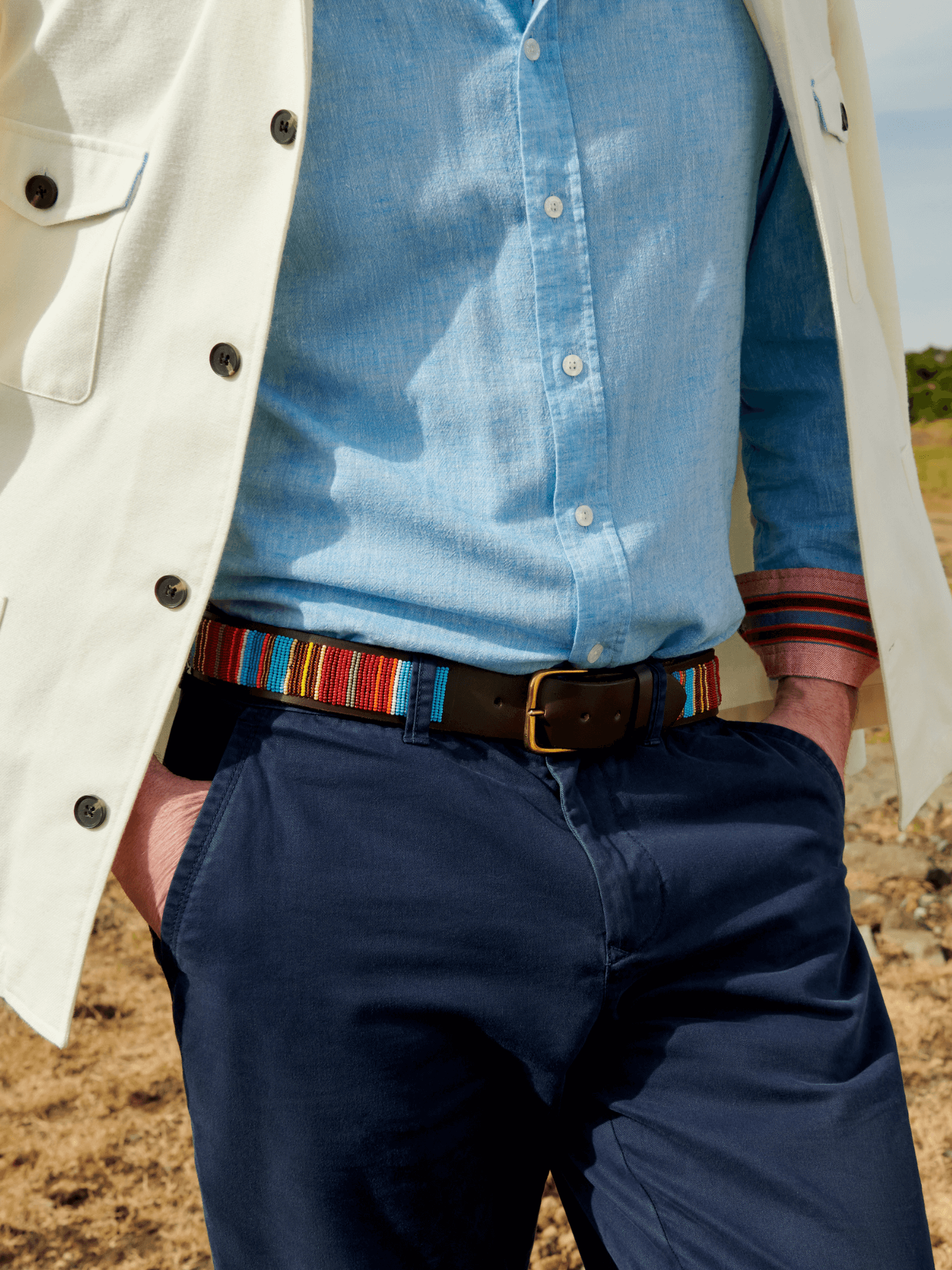 Beaded Belt - Moto (Wide)