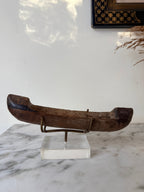 Early 20th Century West African Weaving Shuttle mounted on Perspex