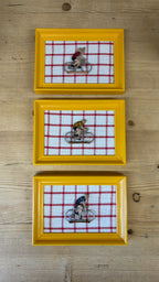 Framed Vintage Tour de France Cyclist