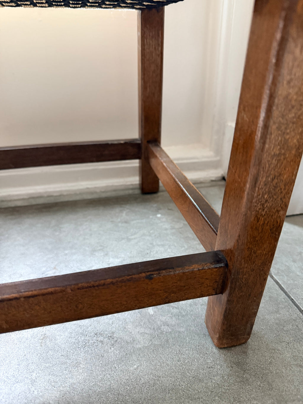 Midcentury Woven Stool 2