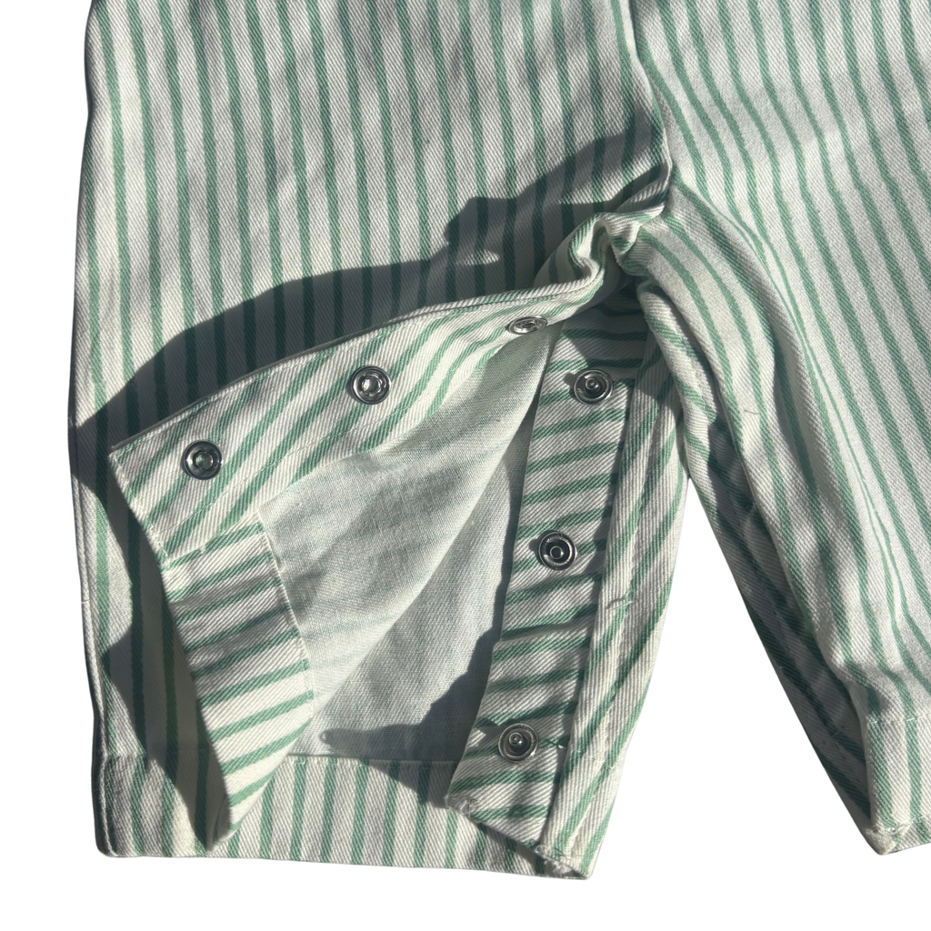 Green Stripe Dungarees
