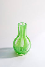 Striped Glass Vase | Green