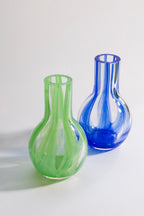 Striped Glass Vase | Green