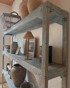 Reclaimed Blue Shelving Unit