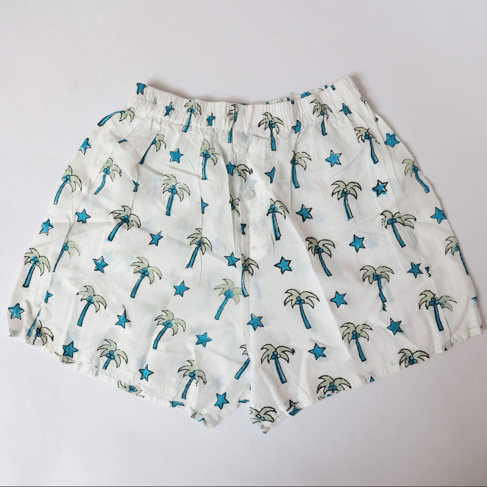 Blue Palm Boxer Short