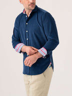 Dark Blue Cord Shirt
